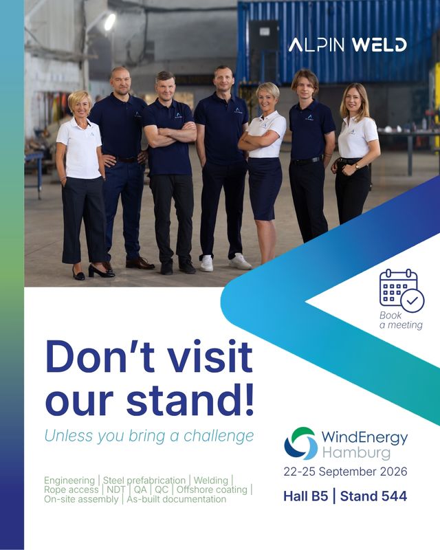Alpin Weld at WindEnergy Hamburg 2026