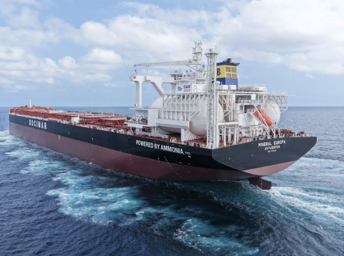 World’s first ammonia-powered dry bulk carrier ready for maiden voyage