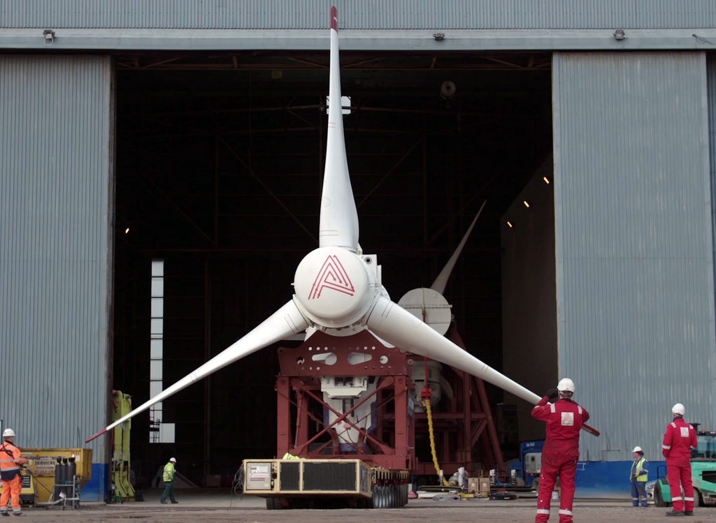 The AR1500 tidal turbine for the MeyGen project (Courtesy of SIMEC Atlantis)