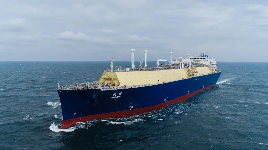 Hudong-Zhonghua delivers 2nd LNG carrier to COSCO and CNPC 
