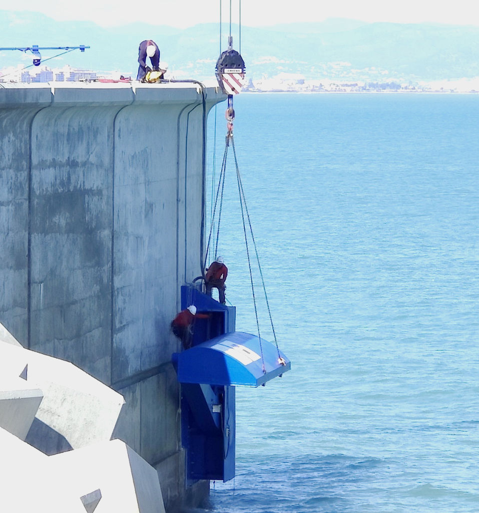 Rotary Wave's wave energy device (Courtesy of Valencia City Council)