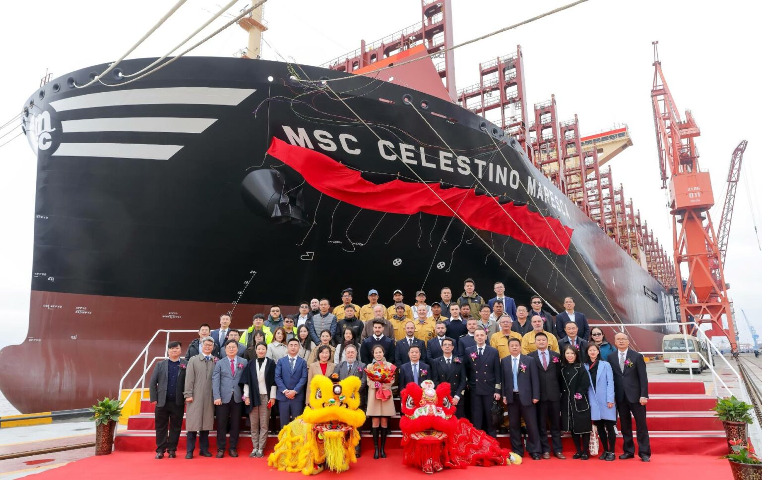 World's Largest Containership MSC Michel Cappellini Named In ...