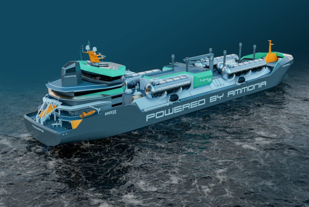 Ship Design For Nogaps Ammonia Fueled Gas Carrier Comes To Light