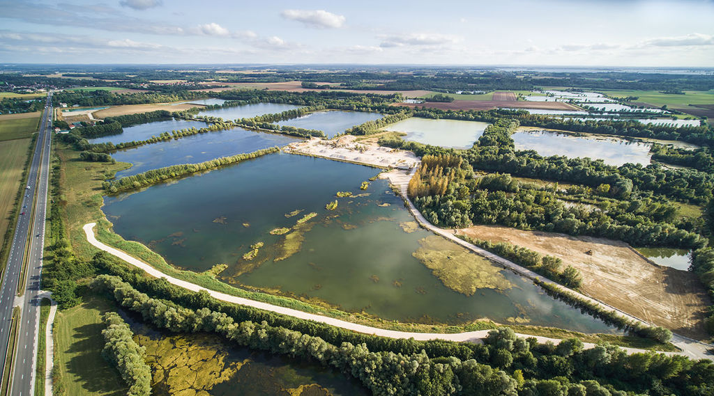 Aerial photo of the Haute-Marne project site (Courtesy of Q Energy/Photo by Romain Berthiot)